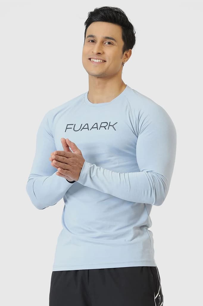 Chase Full Sleeves T-shirt Sky Blue — S