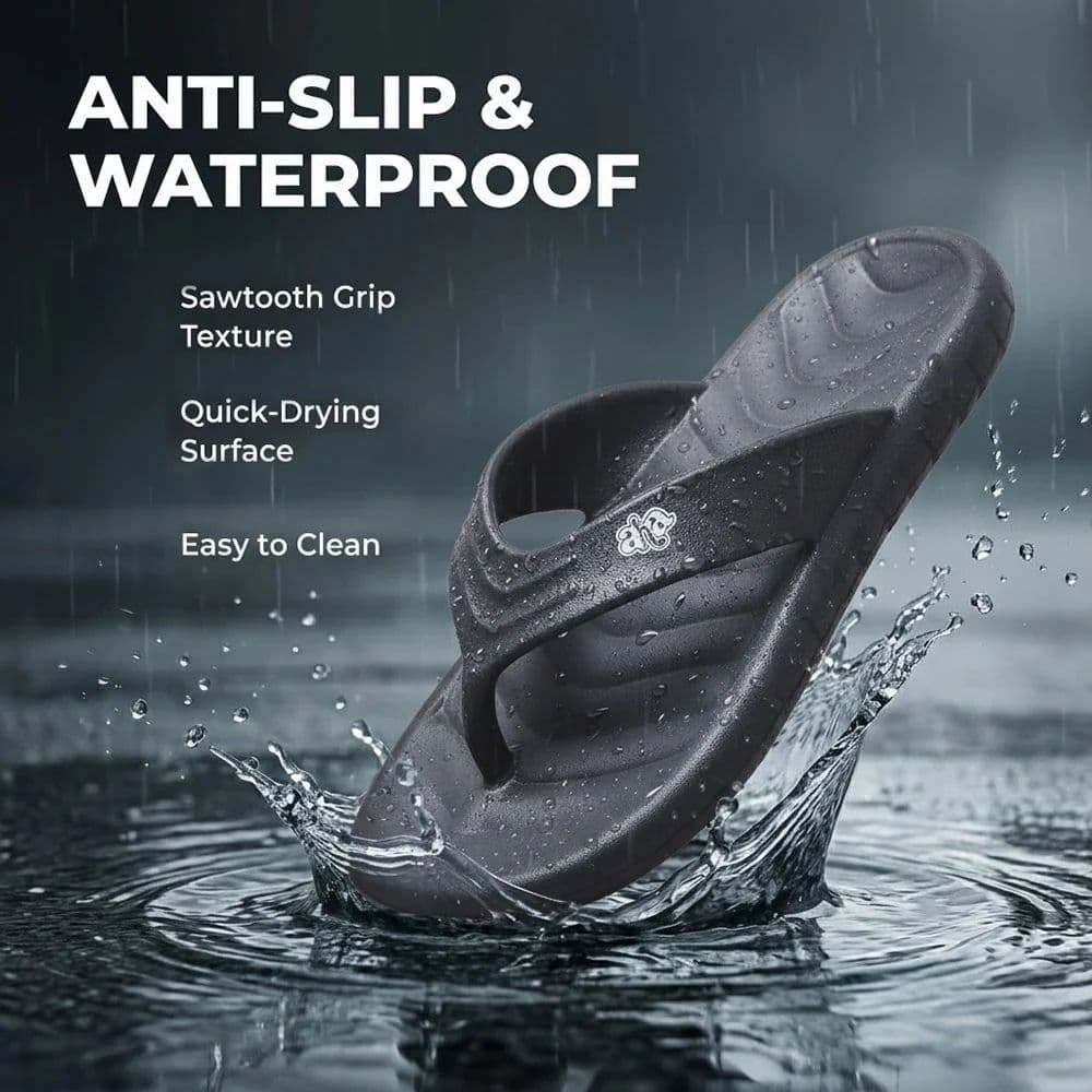 A-HA Grey Casual Slip on Slippers for Men LSC-1E By Liberty — photo 3