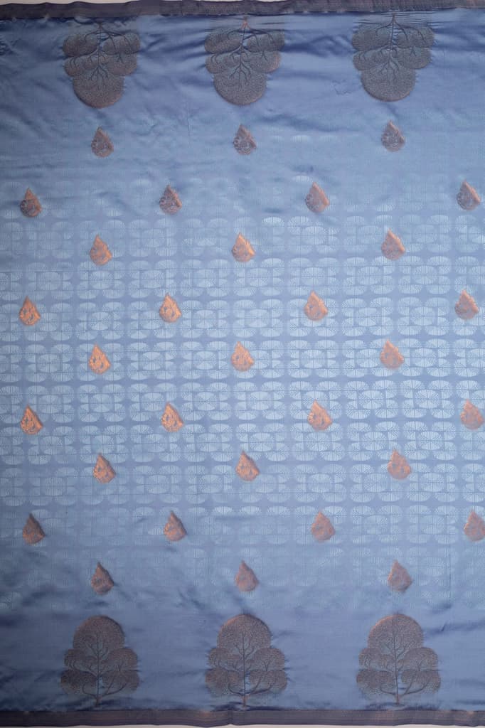 Mimosa Women's Woven Design Kanjivaram Style Art Silk Saree With Blouse Piece : SA00001762ANFREE — photo 8