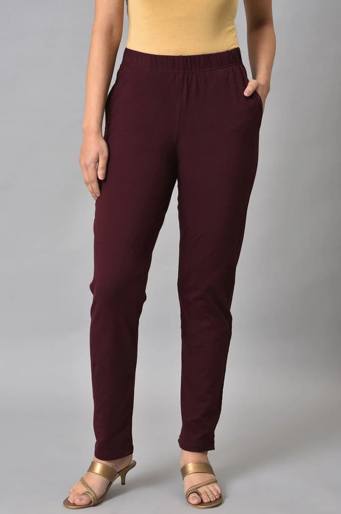 Red Cotton Jersey Pants — photo 7