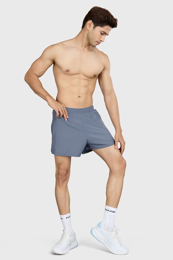 Pulse 4" Running Shorts Light Grey — photo 2