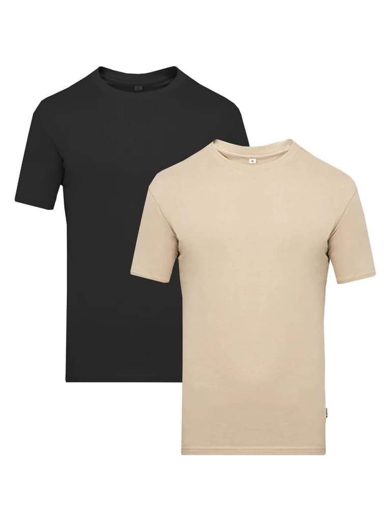 Organic Cotton solid T-shirt for men - Pack Of 2 — photo 8