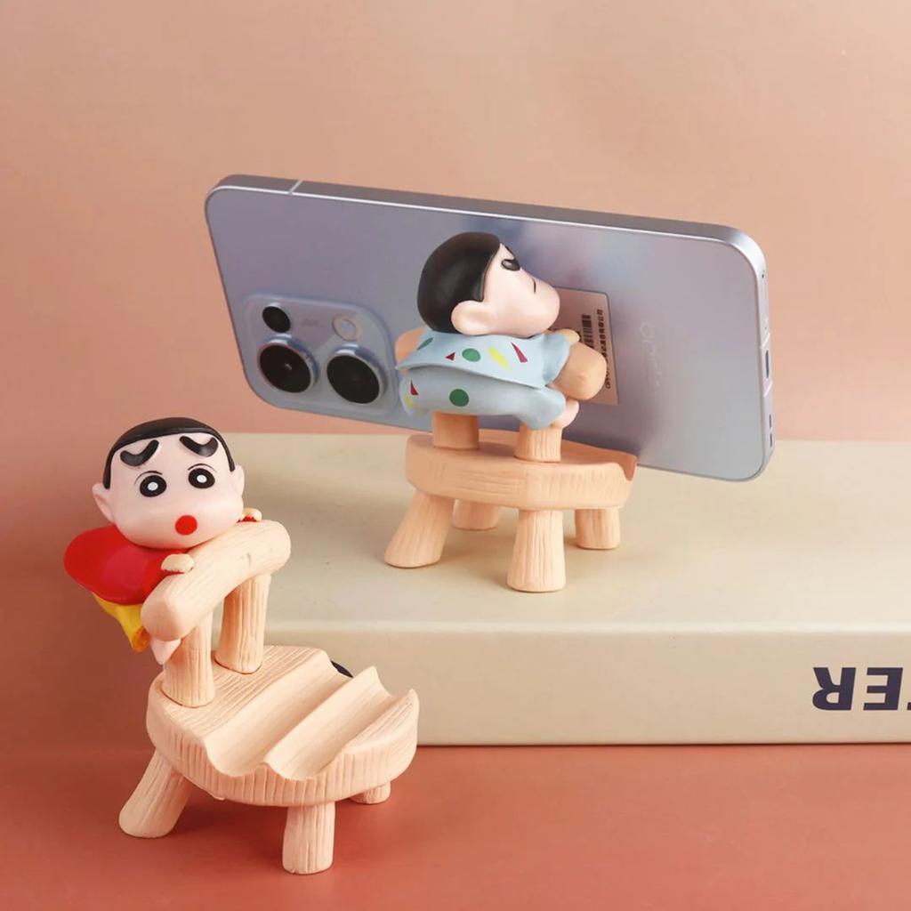 Shinchan on Chair Phone Holder | Cute PVC Figurine Stand for Smartphones — photo 4