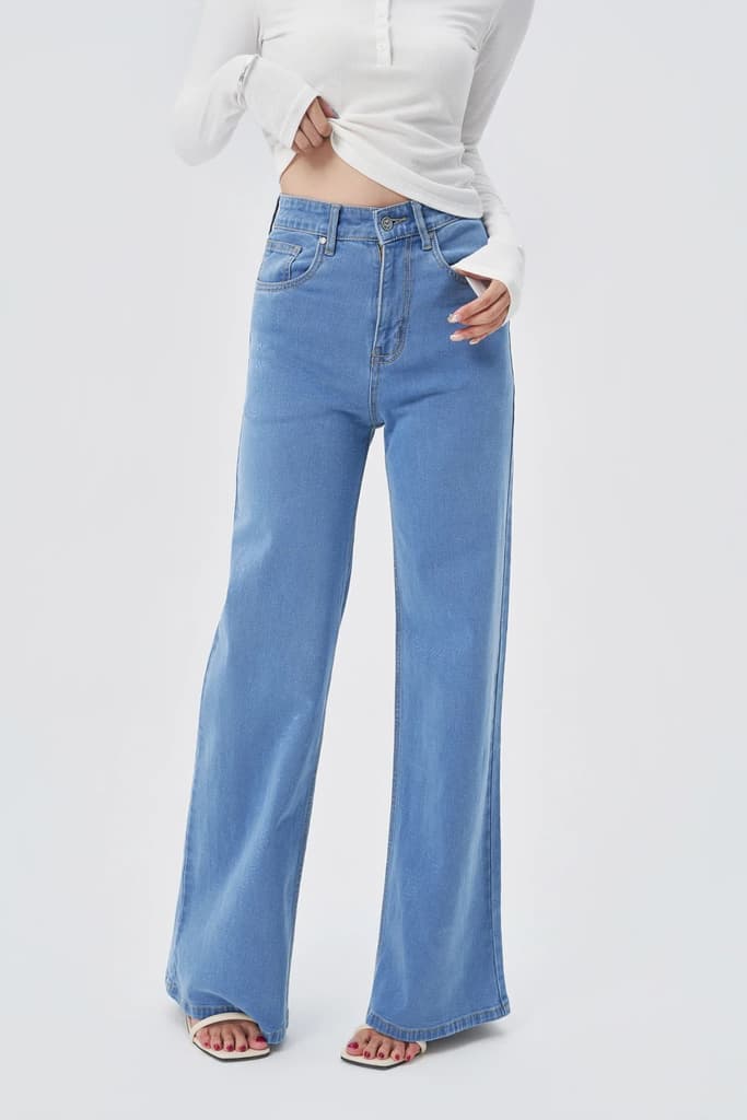 Wide Leg High Rise Jeans — photo 6