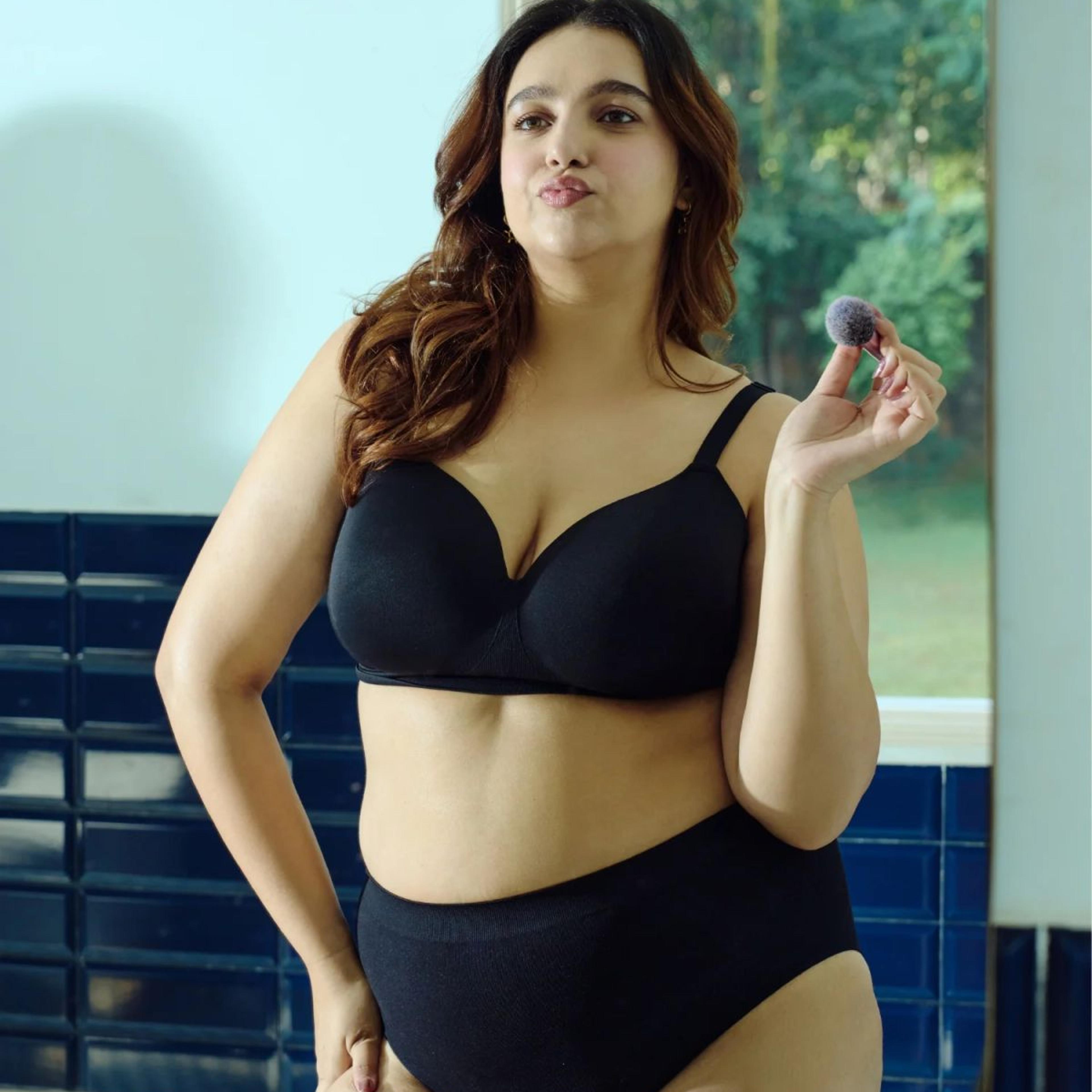 Wireless Support Bra - Non-Wired T-Shirt Bra with Full Coverage Support