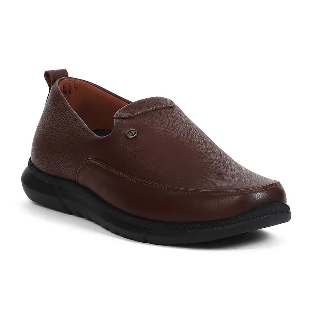 Healers S201-03 Tan Casual Non Lacing Slip-on Shoes for Men by Liberty — 6/40 / Tan
