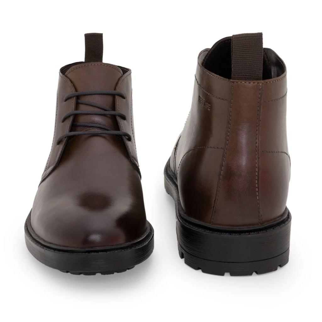 Mens Boots in Teak | Leather Chukka Boots — photo 4