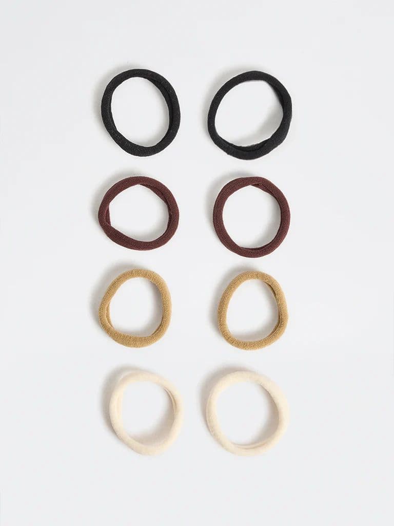 Westside Accessories Brown Ombre Hair Ties - Pack of 8