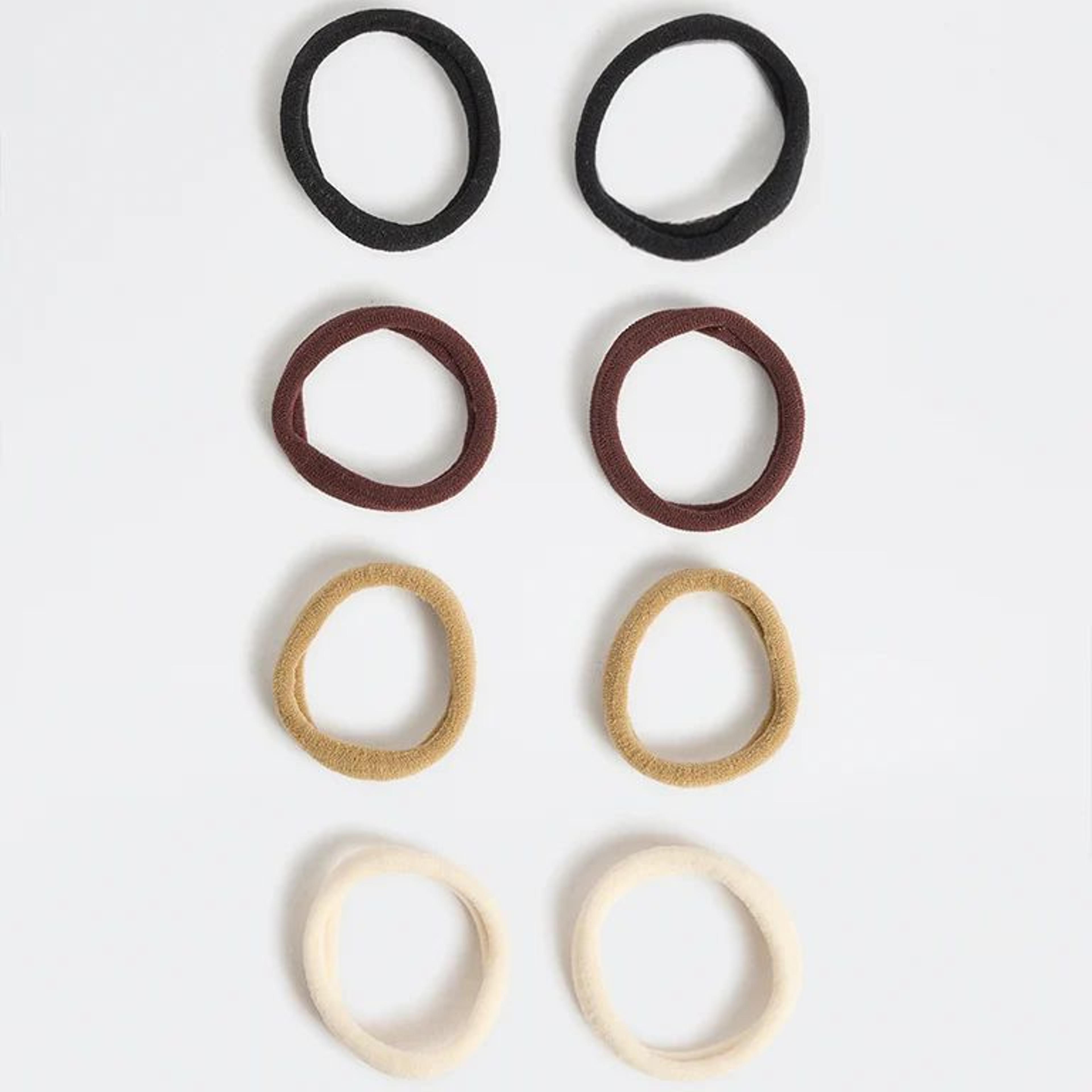 Westside Accessories Brown Ombre Hair Ties - Pack of 8