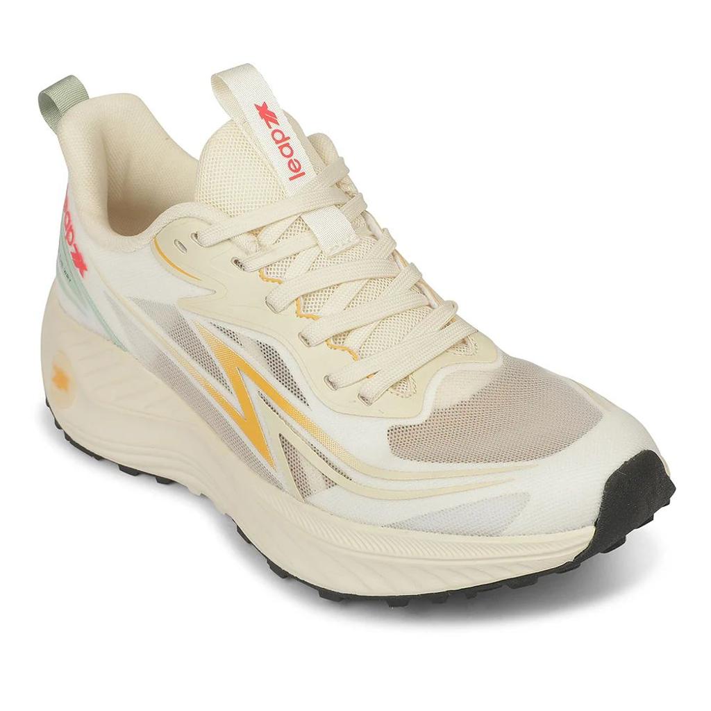 LEAP7X ZQ-WFM-12 Beige Sports Non Lacing Walking Shoes for Men by Liberty