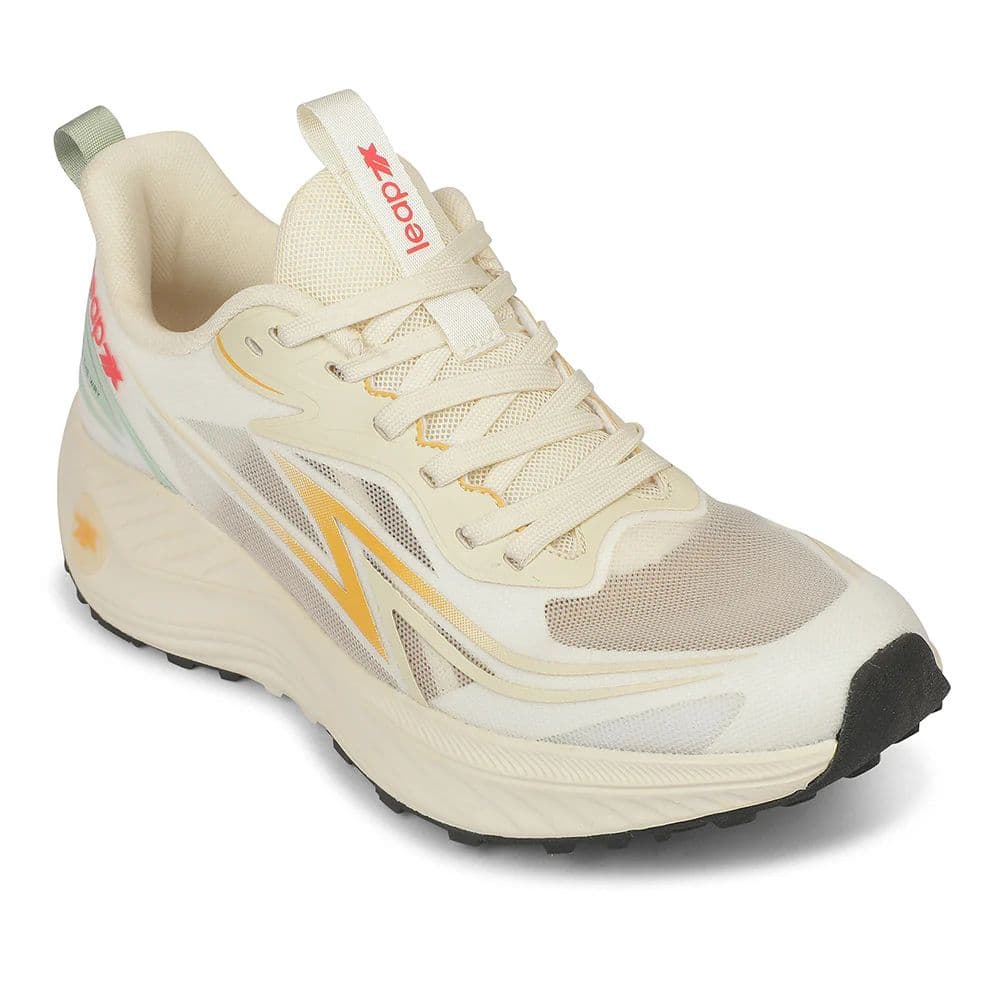 LEAP7X ZQ-WFM-12 Beige Sports Non Lacing Walking Shoes for Men by Liberty — 6/40 / Beige
