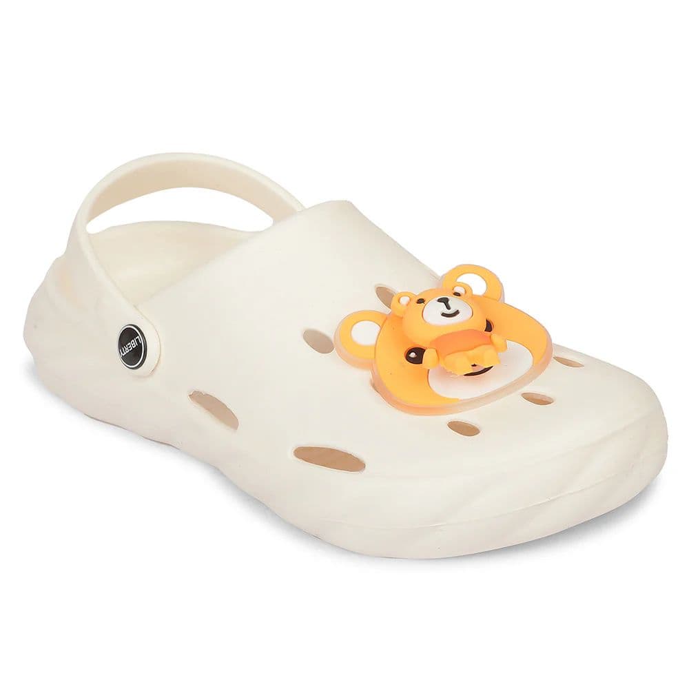 A-HA BEACHWALK7 Cream Casual Clogs for Kids — 8.5C/26 / Cream
