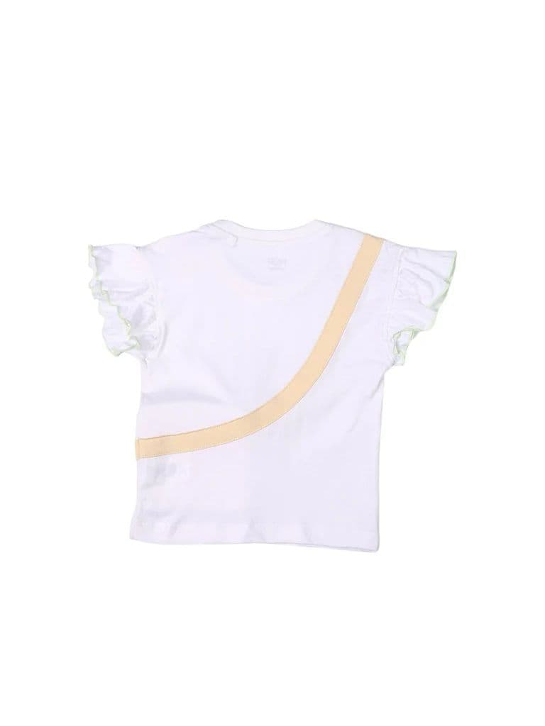 HOP Kids Girls White Cherry Gingham Bag Cotton T-Shirt — photo 4