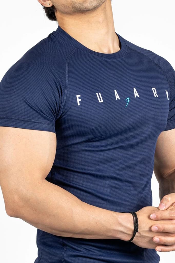 Checks T-shirt Navy — photo 3