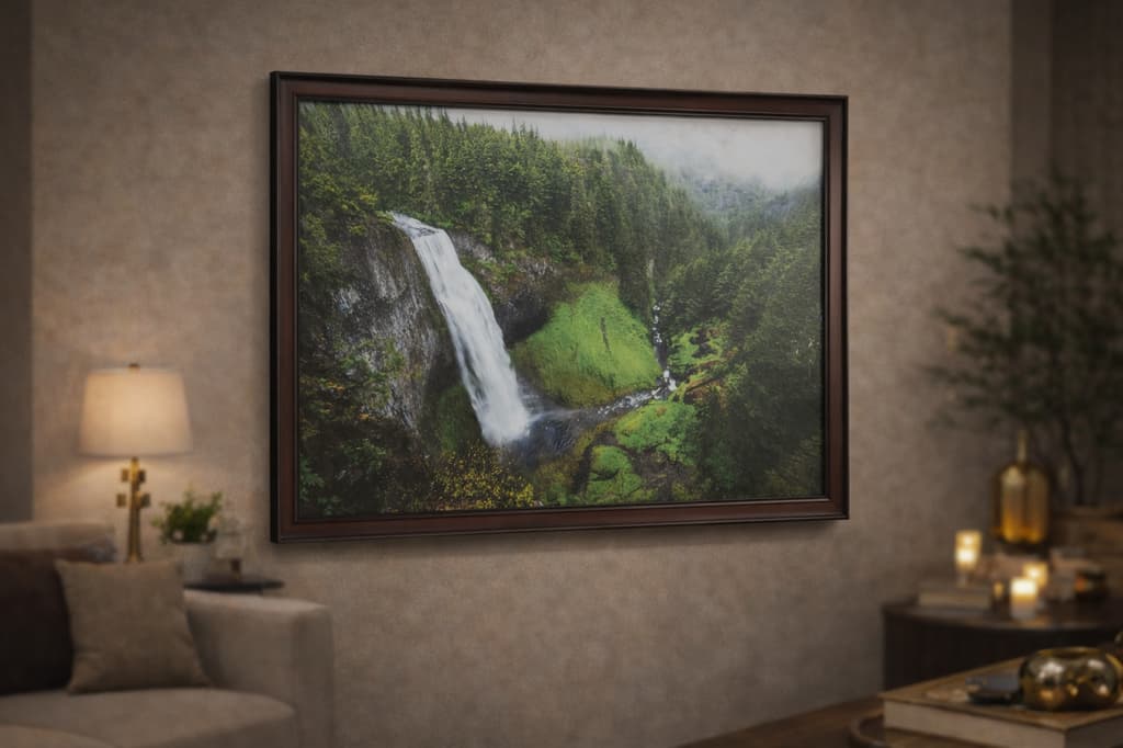 Emerald Falls Nature Canvas