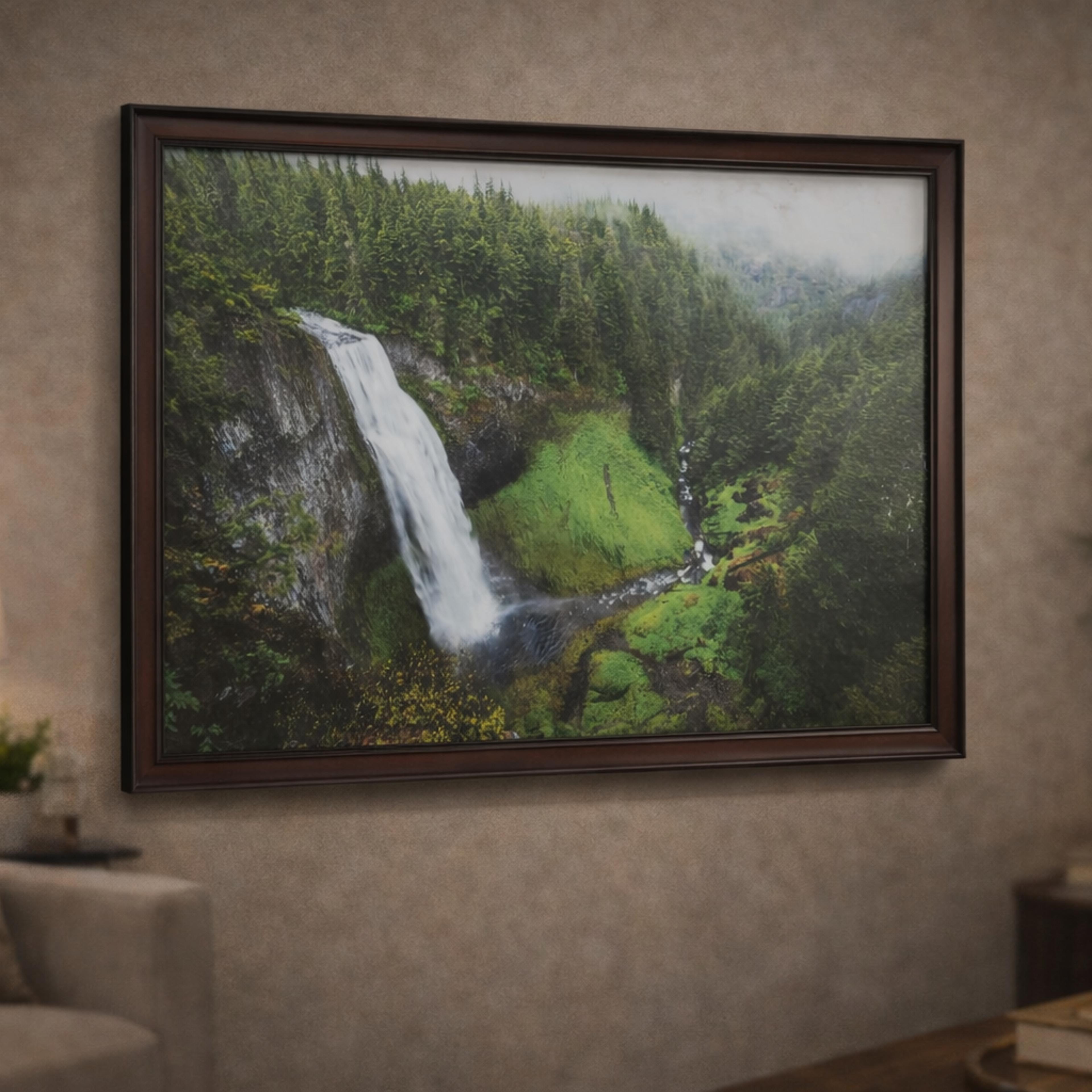 Emerald Falls Nature Canvas
