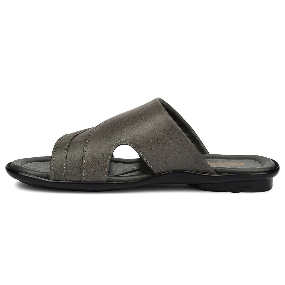 Coolers Grey Casual Flat Sandal For Men SENTOS-1 By Liberty — photo 3