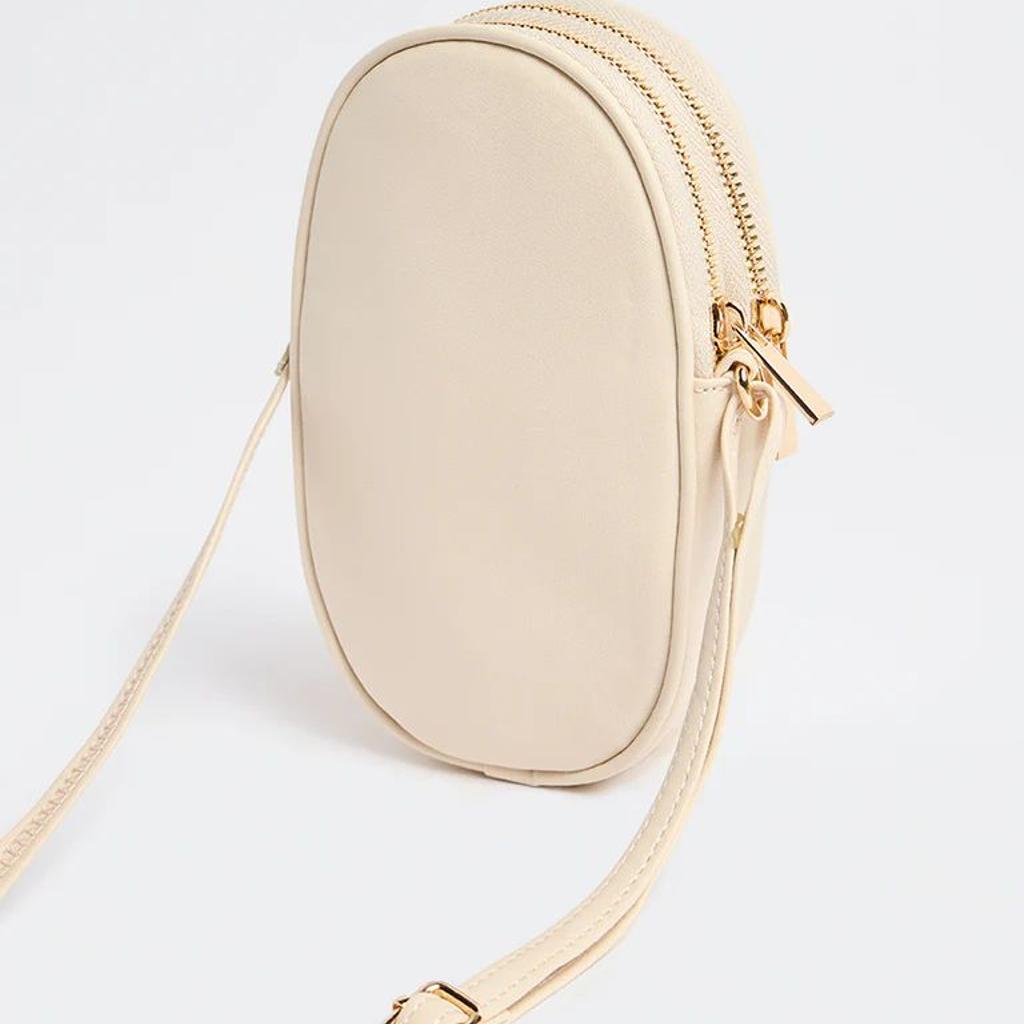 Westside Ivory Quilted Phone Sling Bag