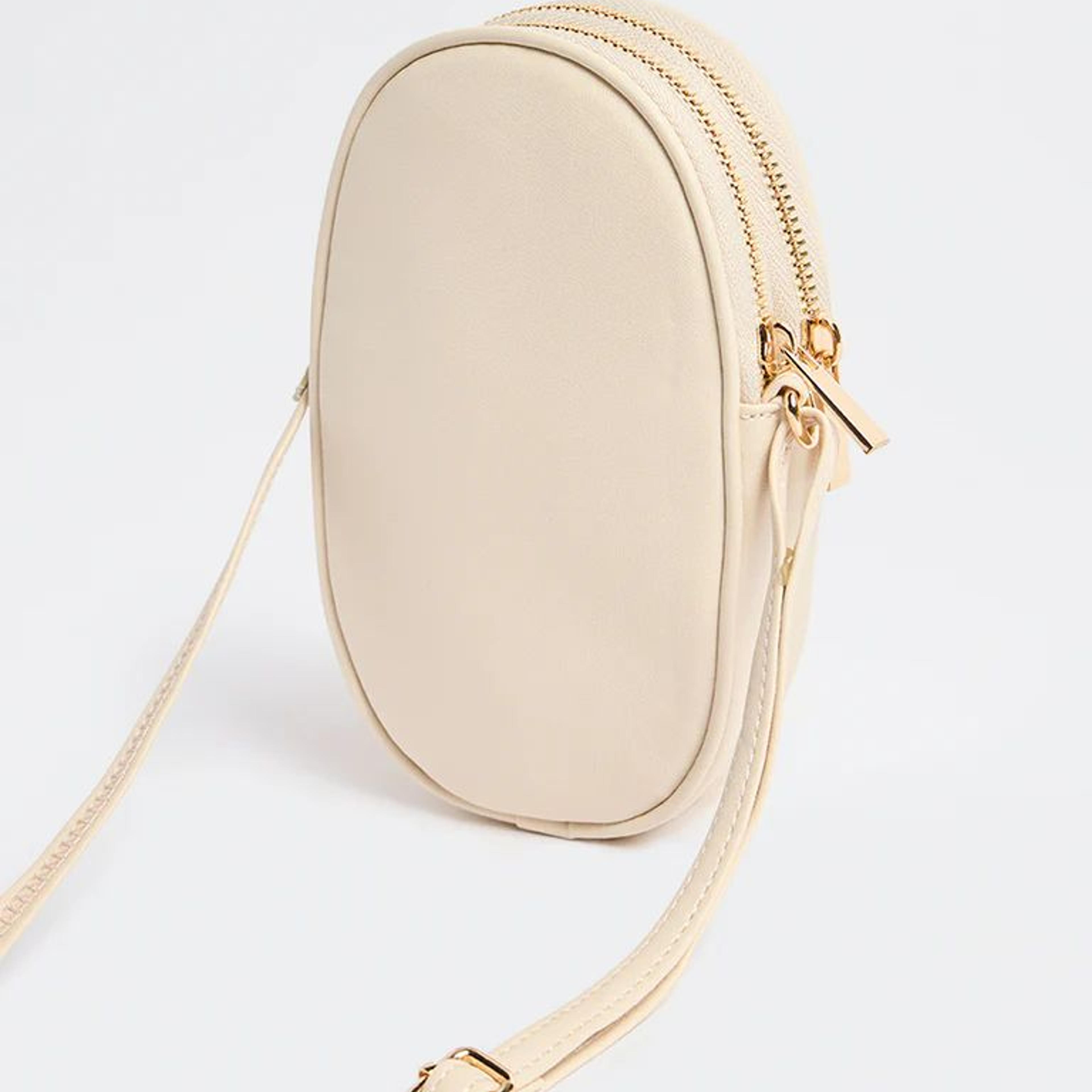 Westside Ivory Quilted Phone Sling Bag
