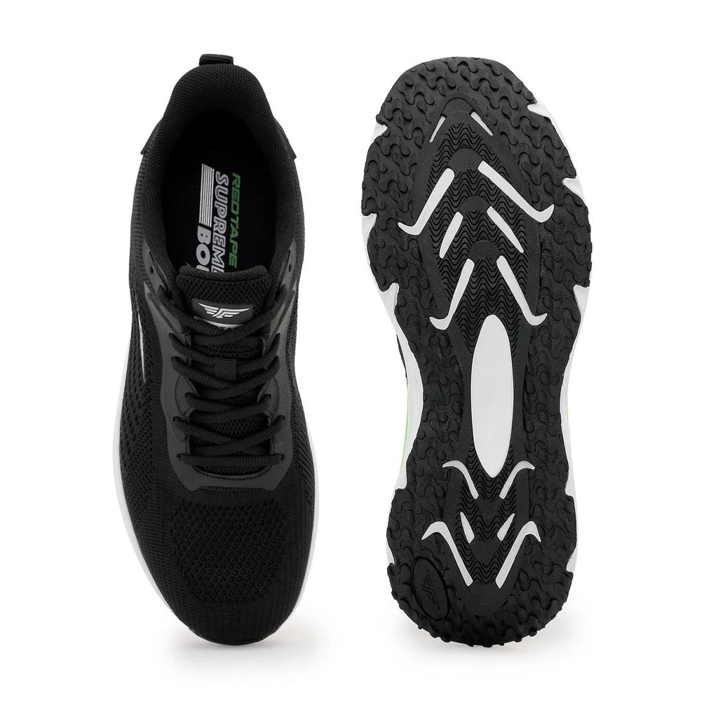 Athleisure Sports Shoes for Men in Black | Low-Cut Athleisure Shoes. — photo 5