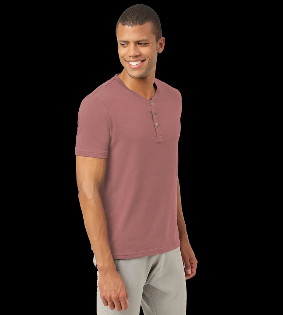 Cuban Peach Henley 2.0 - Half Sleeves (Pack Of 1) — photo 2