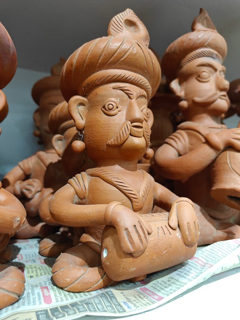 Wooden Statue of Man | Decorative | Handcrafted | Brown
