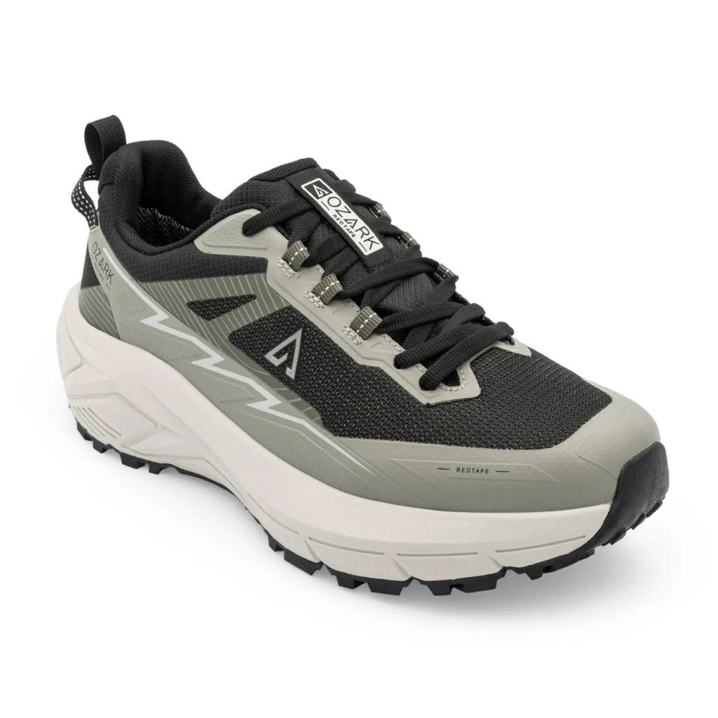 Green Hiking Shoes for Men | Low-Cut Outdoor — 6 / Green/White
