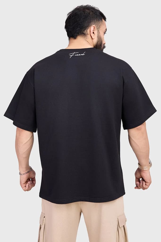 Hustle Oversized T-shirt Black — photo 6