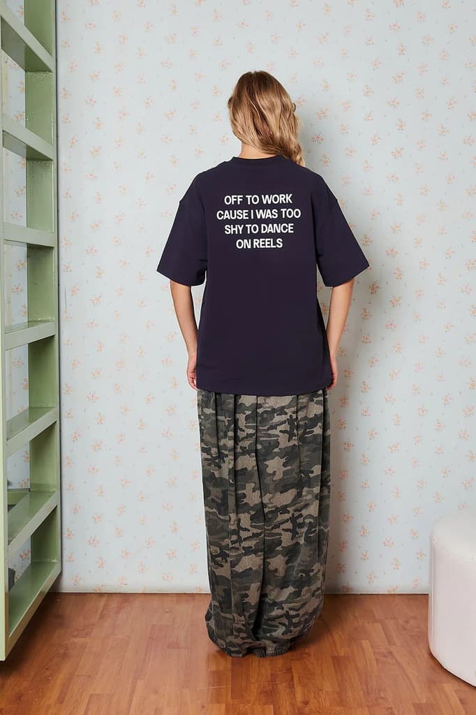 Anti-Reel Club Navy Blue Oversized T-shirt — photo 7