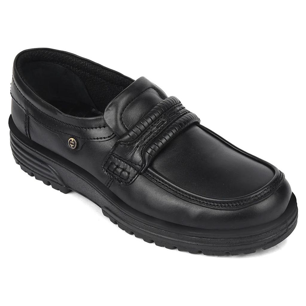 Healers Black Formal Non Lacing Derby Shoes For Men 719054AN By Liberty