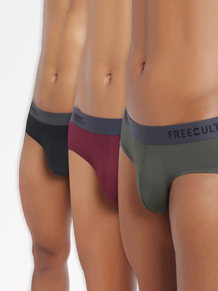 Men's Anti-Bacterial Micro Modal Brief in Contrast Waistband (Pack of 3) — photo 2