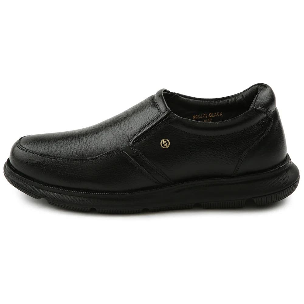 Healers Black Casual Non Lacing Moccasin For Men S984-01 By Liberty — photo 3