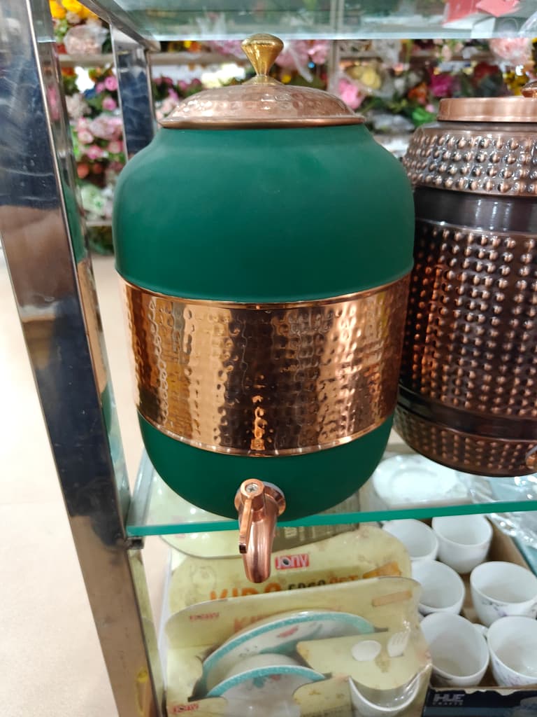 Green Glass Vase | Handmade | Glass | Decorative