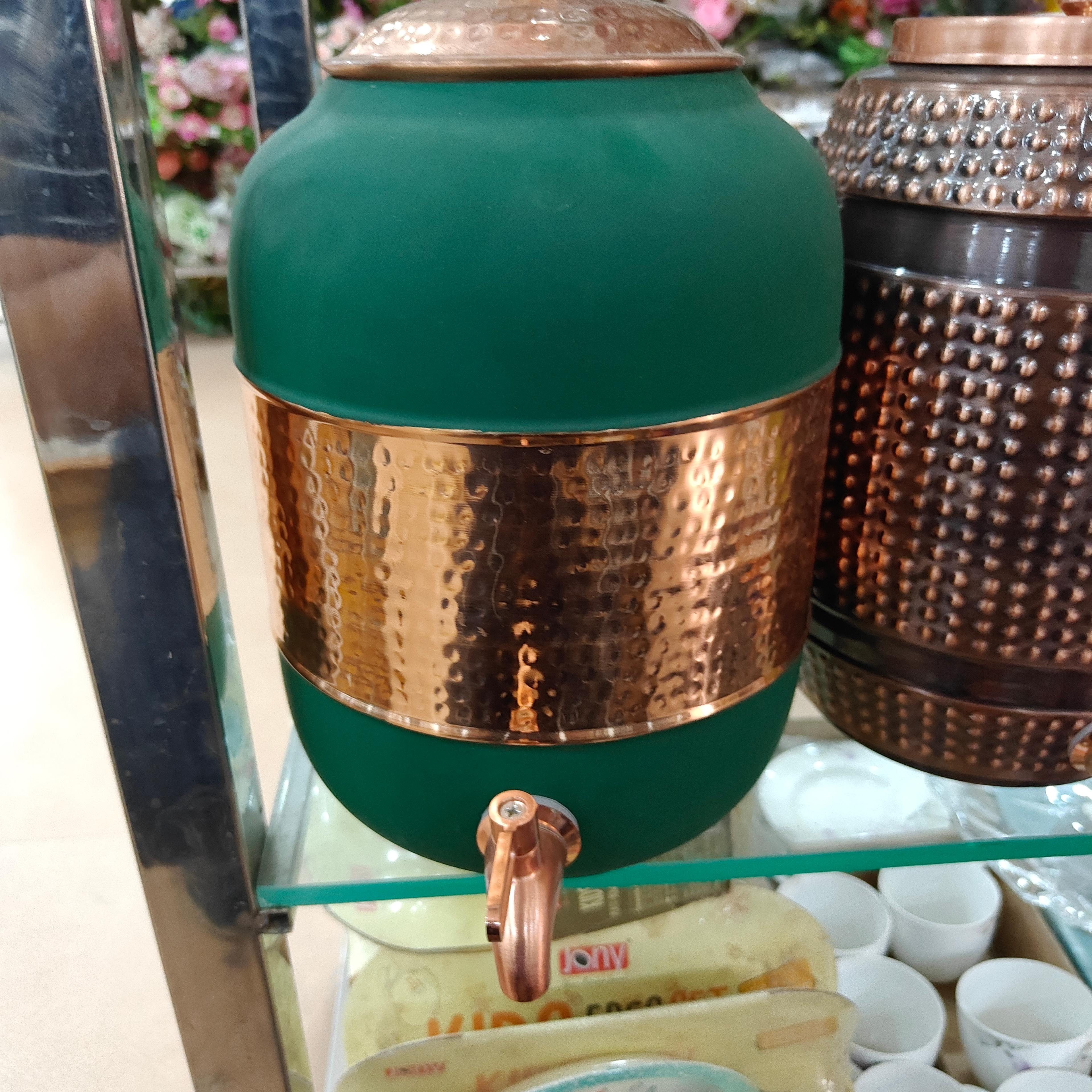 Green Glass Vase | Handmade | Glass | Decorative
