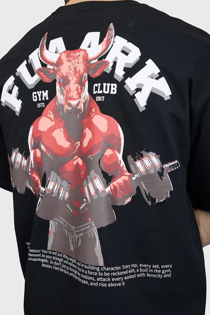 Bull Oversized T-shirt Black — photo 3