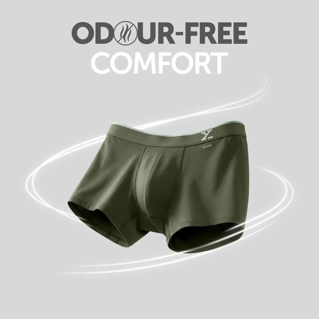 Traq Silver Cotton Trunks Olive Green — photo 2