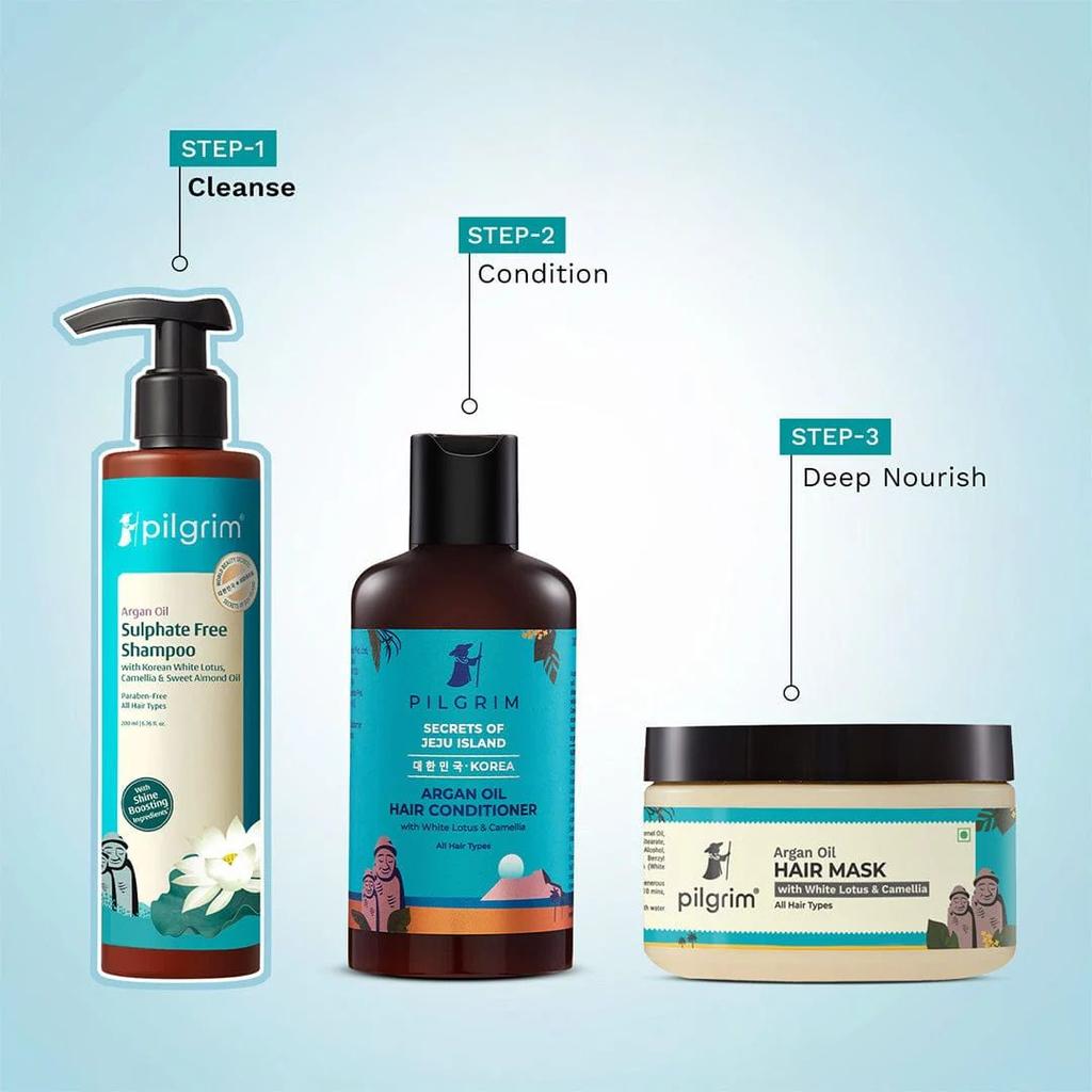 Argan Oil Sulphate Free Shampoo with Korean White Lotus, Camellia & Sweet Almond Oil — photo 8