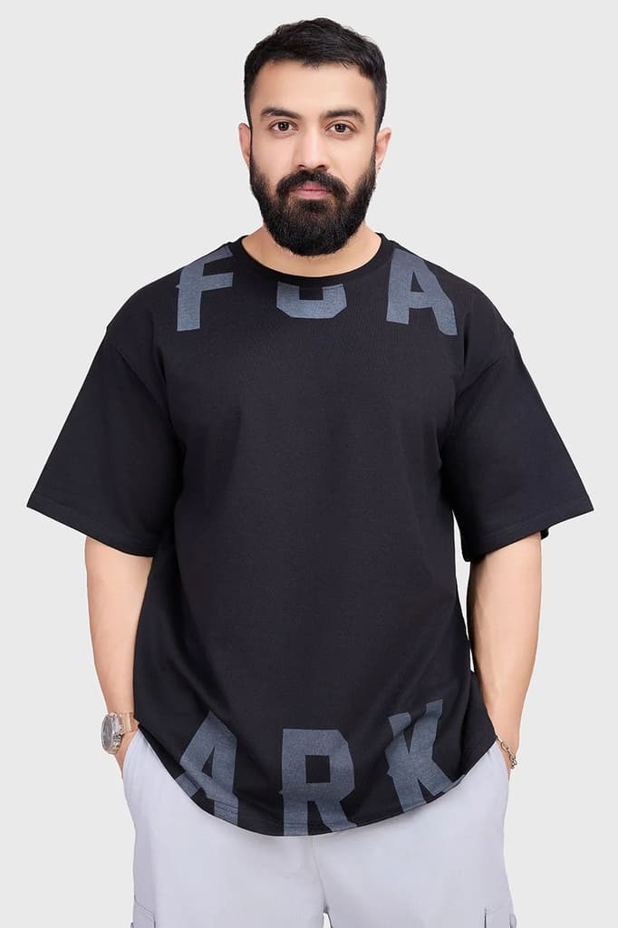 Refined Oversized T-shirt Black — photo 5