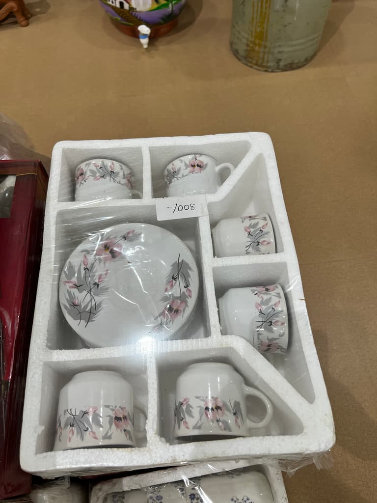White Ceramic Mug with Flowers | Mug | Ceramic | White | Pink Flowers