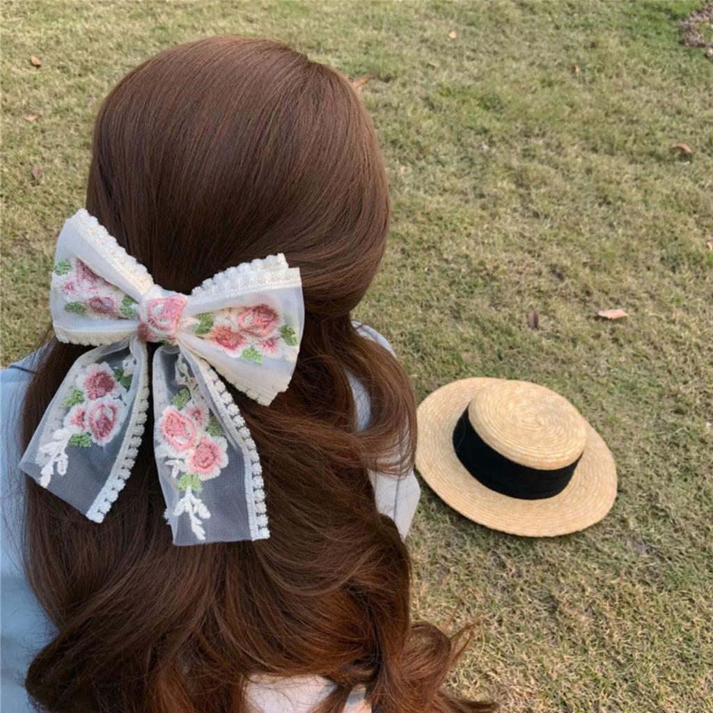 Elegant Lace Bow Hair Clip – Soft, Breathable n Stylish
