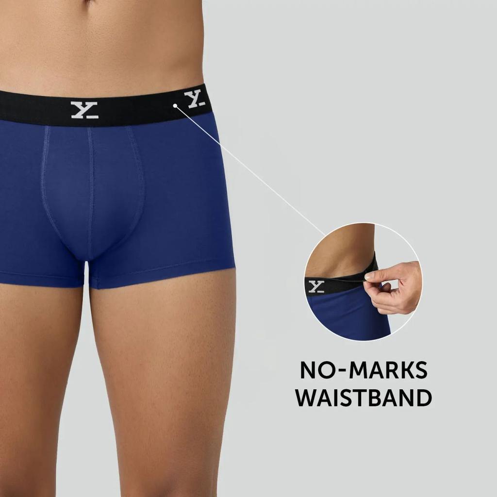 Super Combed Cotton-Modal Trunks - Imperial Blue — photo 3