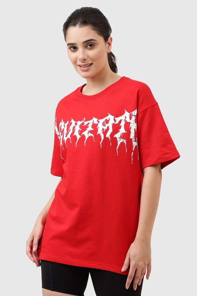 Levitate Oversized T-shirt Red — photo 5