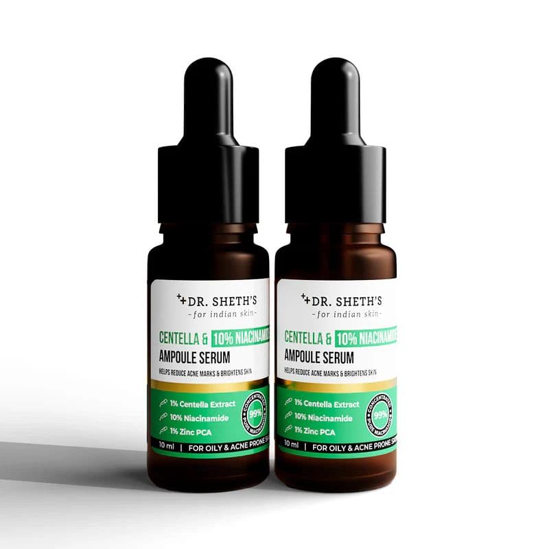 Centella & 10% Niacinamide Ampoule Serum - 10ml (Pack of 2)