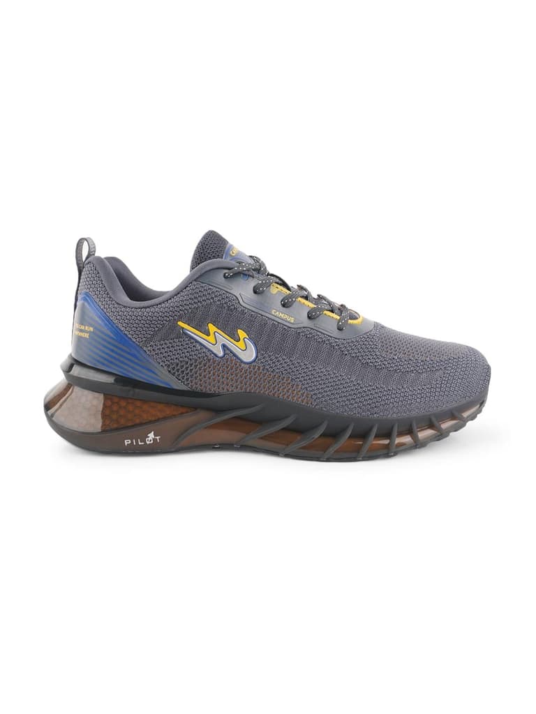 HOOD Grey Men's Running Shoes — Grey / 6
