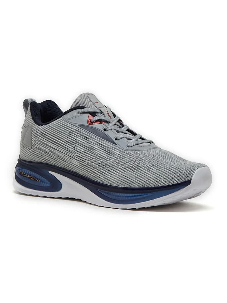 PREXTON Grey Men's Running Shoes — Grey / 6
