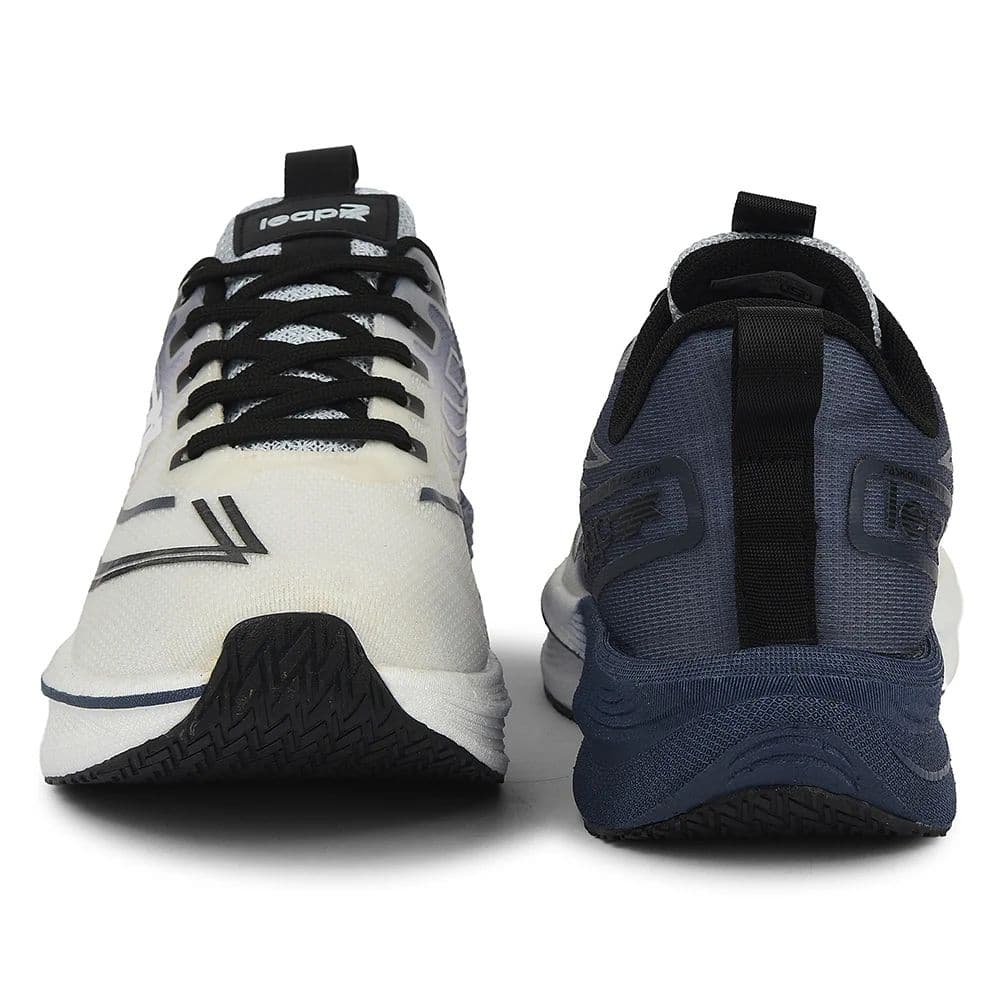 Leap7x Light Grey Sports Lacing Running Shoes For Men XLM-03 By Liberty — photo 6