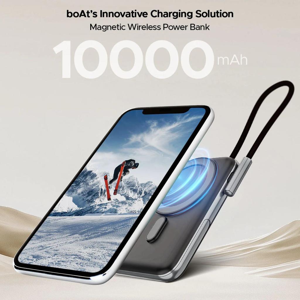 boAt EnergyShroom PB330 Magnacharge | 10000mAh magnetic wireless power bank with 15 W wireless charging, LED battery display, 12 Layer Smart IC Protection — photo 4