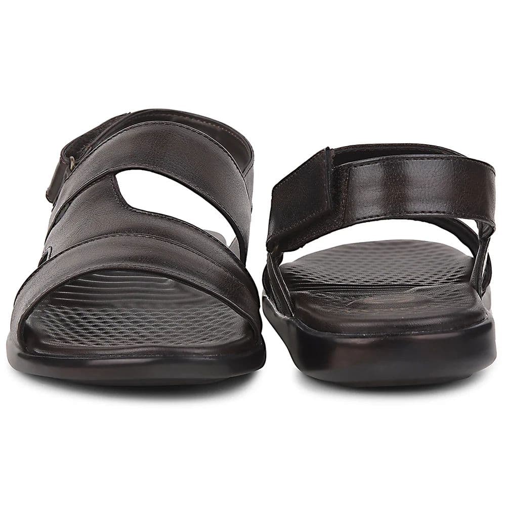 Healers Brown Formal Sandal For Men SOFTER-1 By Liberty — photo 6