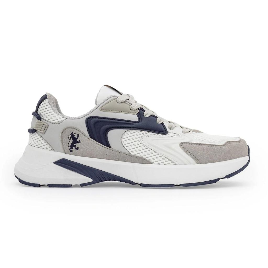 Sneakers for Men in White and Navy | Casual Low-Cut Lifestyle Shoes. — photo 2