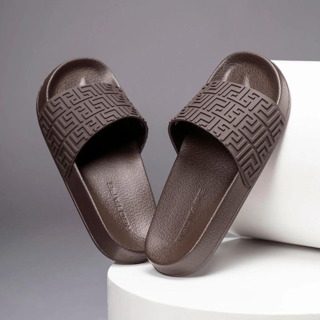 Womens Sliders in Brown | Casual Pool Sliders — photo 6